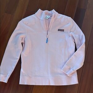 Vineyard Vines Light Pink Quarter-Zip Sweater